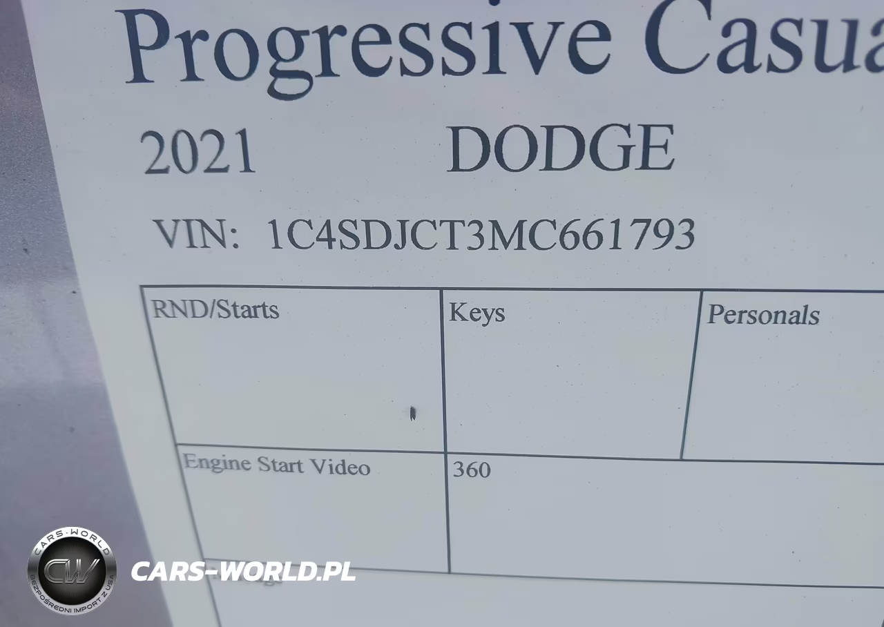 2021 Dodge Durango R-T Awd VIN:1C4SDJCT3MC661793 - 9
