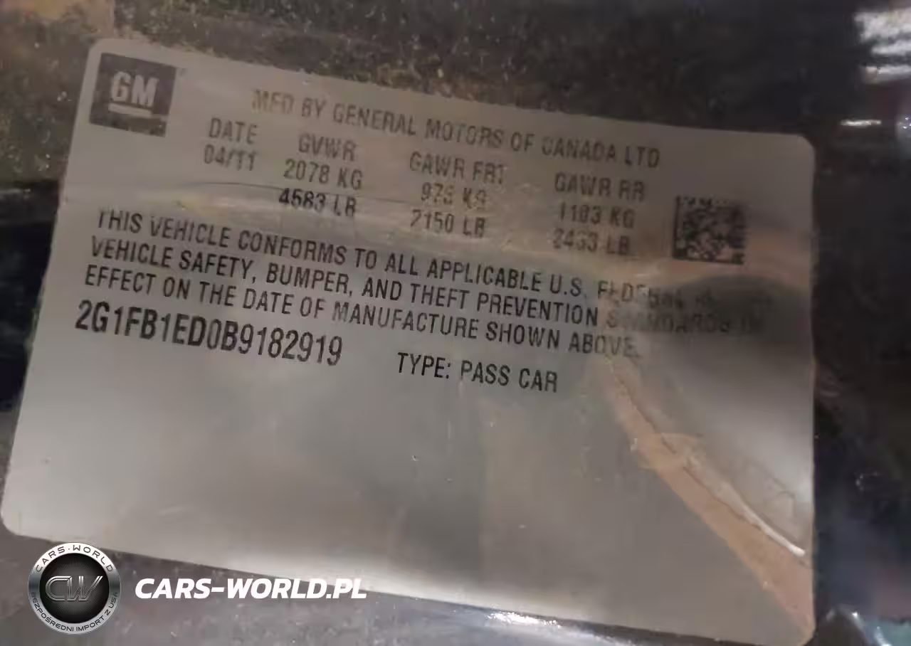 2011 Chevrolet Camaro 1Lt VIN:2G1FB1ED0B9182919 - 9