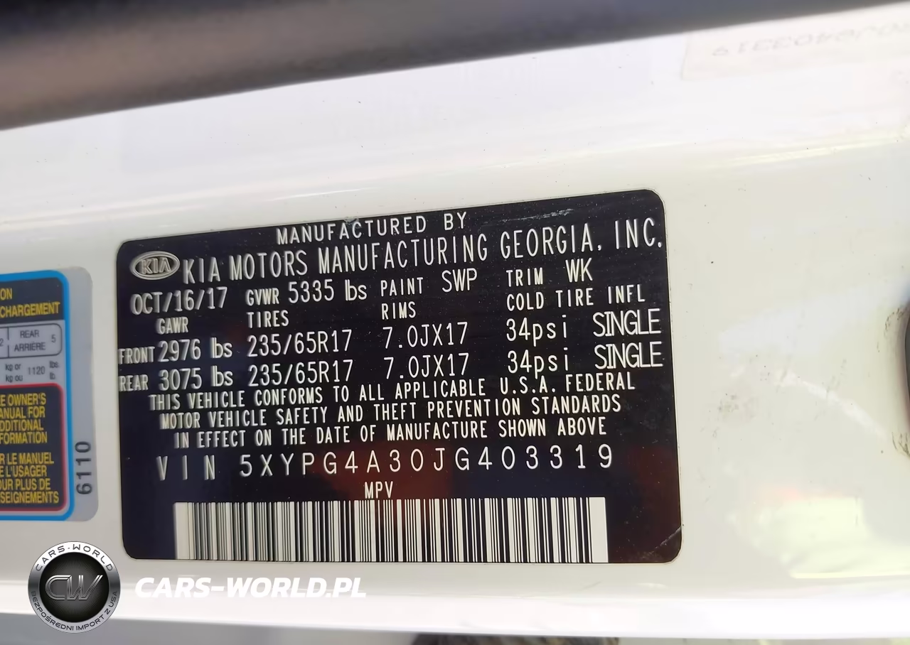 2018 Kia Sorento 2.4L Lx VIN:5XYPG4A30JG403319 - 9