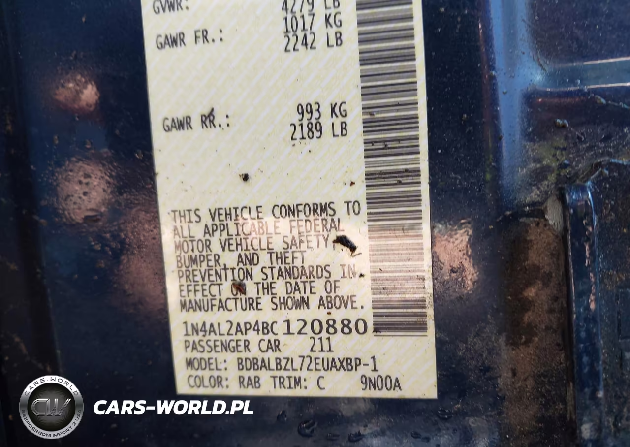 2011 Nissan Altima 2.5 S VIN:1N4AL2AP4BC120880 - 9