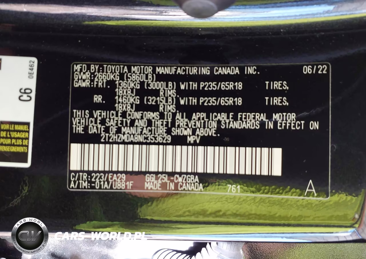 2022 Lexus Rx 350 VIN:2T2HZMDA8NC353629 - 9