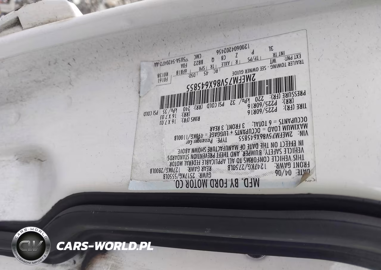 2006 Mercury Grand Marquis Ls VIN:2MEFM75V86X645855 - 9