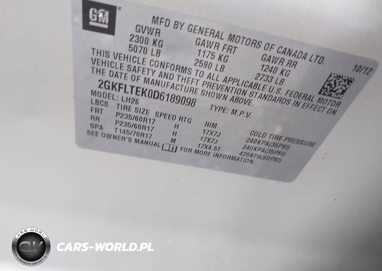 2013 GMC Terrain Sle-2 VIN:2GKFLTEK0D6189098 - 9