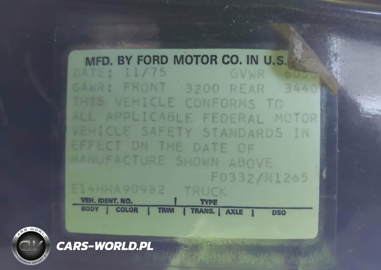 1976 Ford Van VIN:E14HHA90982 - 9