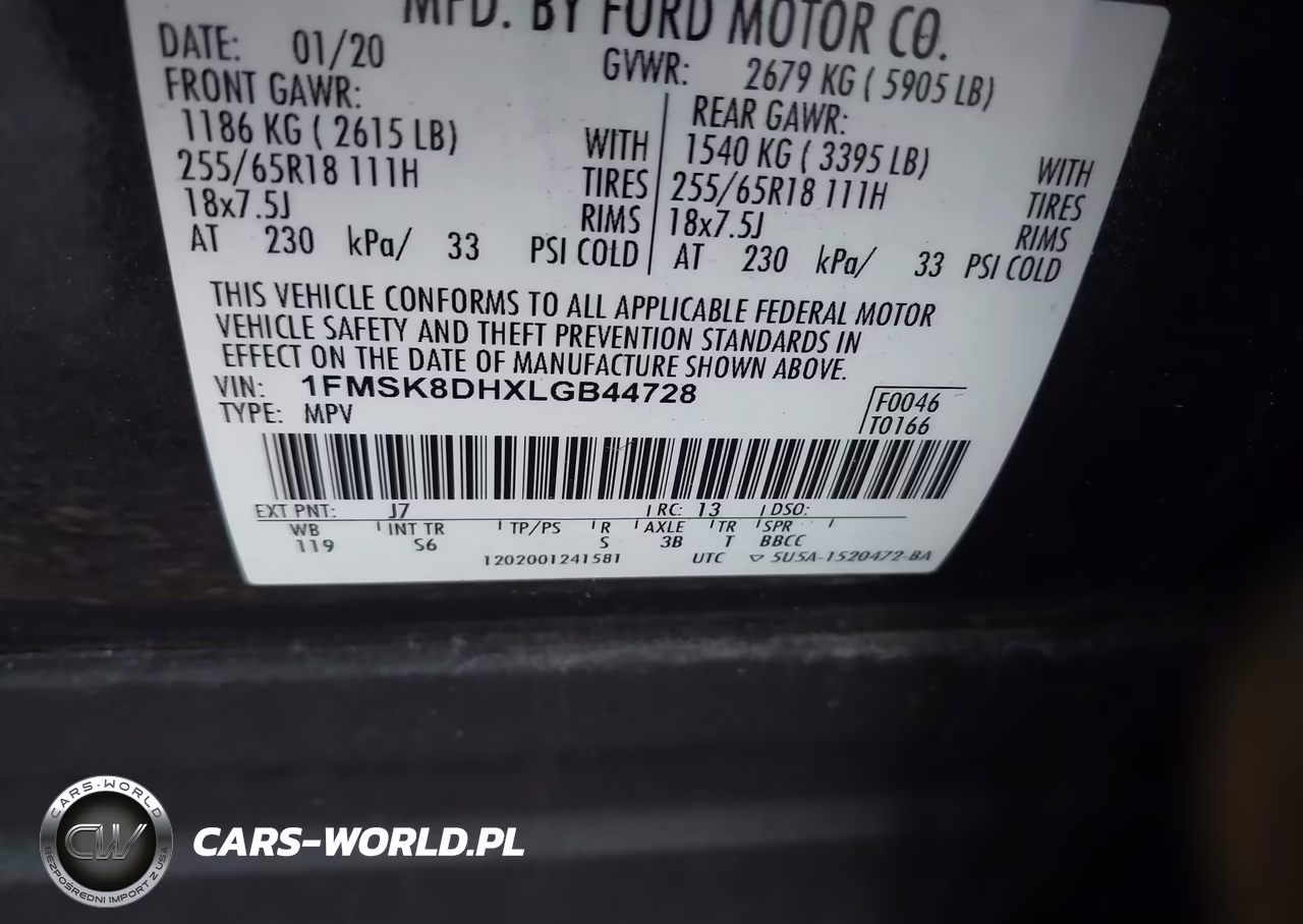 2020 Ford Explorer Xlt VIN:1FMSK8DHXLGB44728 - 9