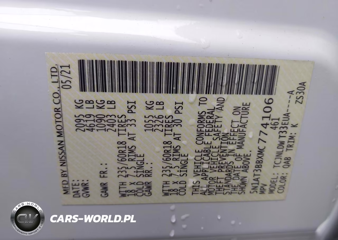 2021 Nissan Rogue Sv Intelligent Awd VIN:5N1AT3BBXMC774106 - 9
