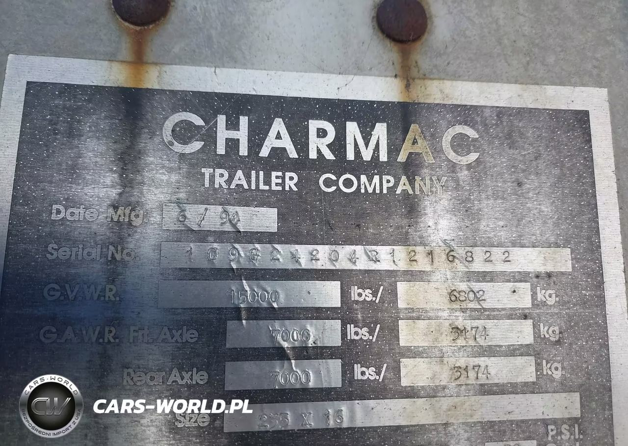 1994 Charmac Trailers Unknown VIN:1C9G24204R1216822 - 9