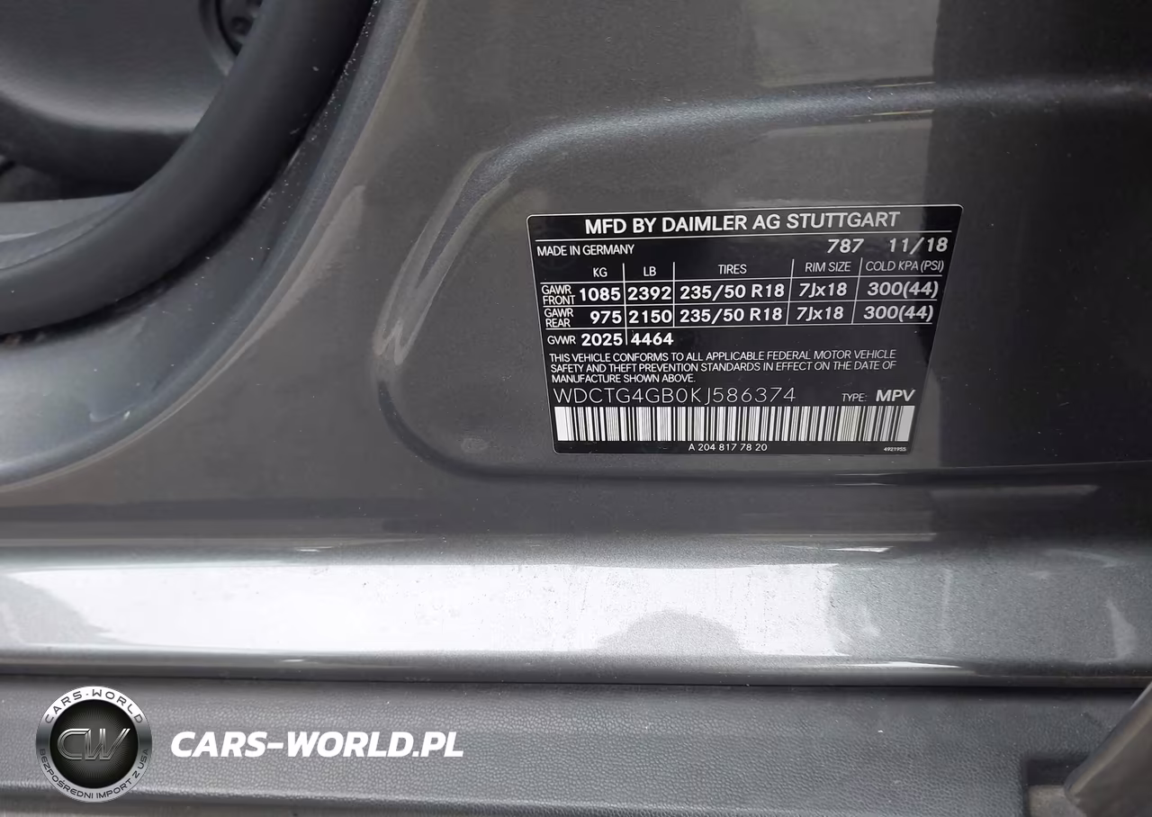 2019 Mercedes-Benz Gla 250 4Matic VIN:WDCTG4GB0KJ586374 - 9