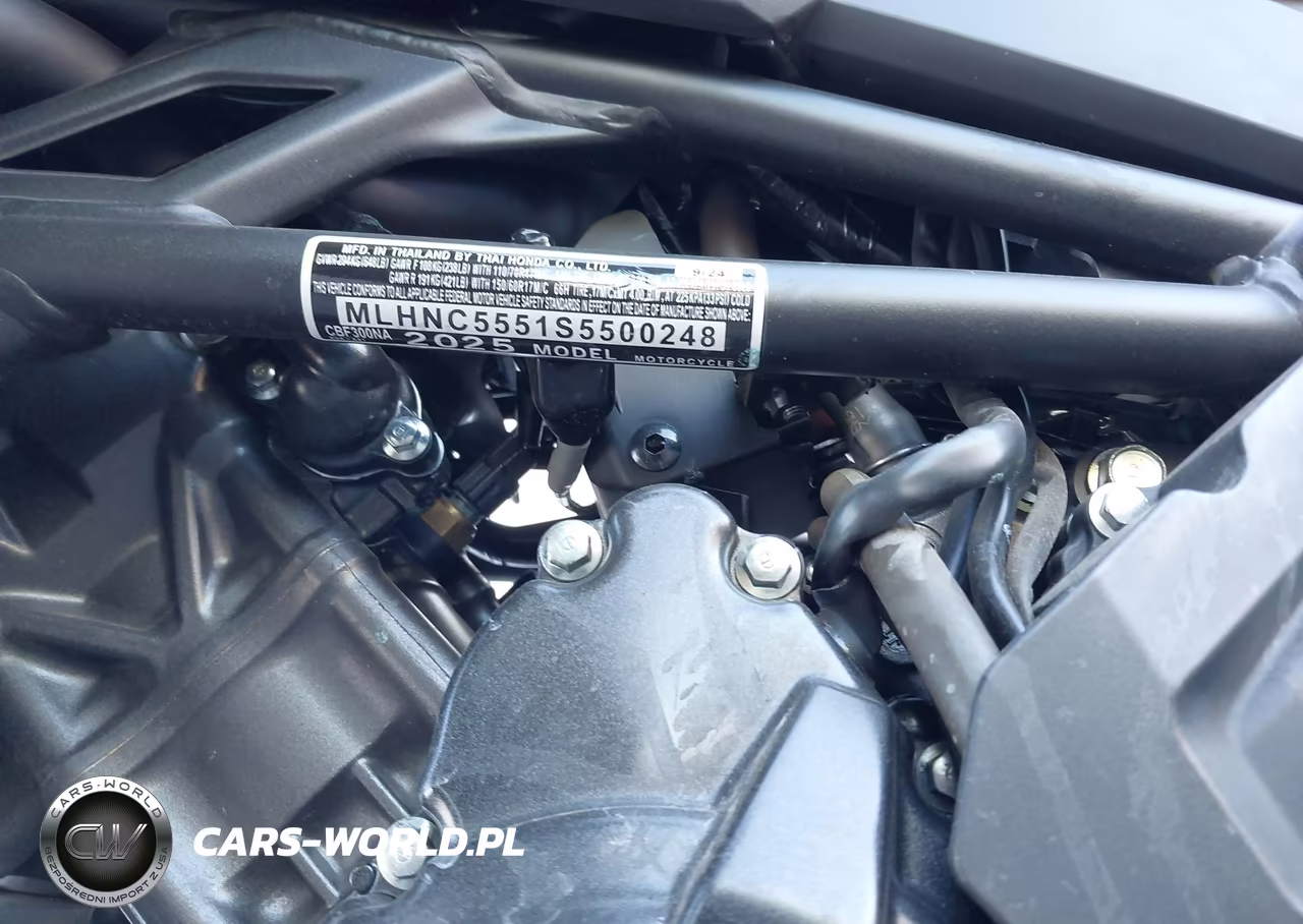 2025 Honda Cbf300 Na VIN:MLHNC5551S5500248 - 10