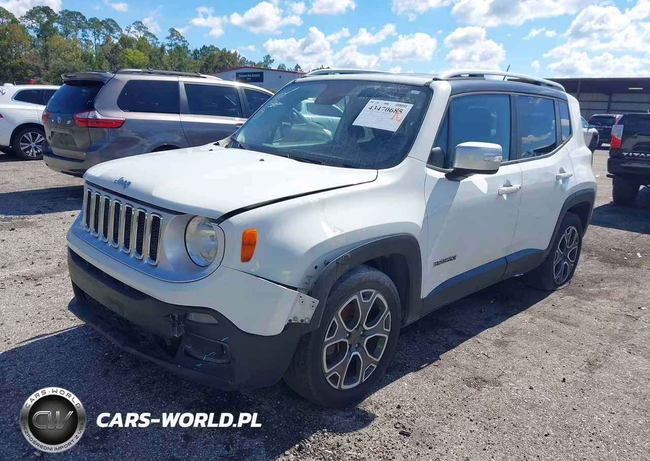 2017 Jeep Renegade Limited Fwd VIN:ZACCJADB7HPE40444 - 2
