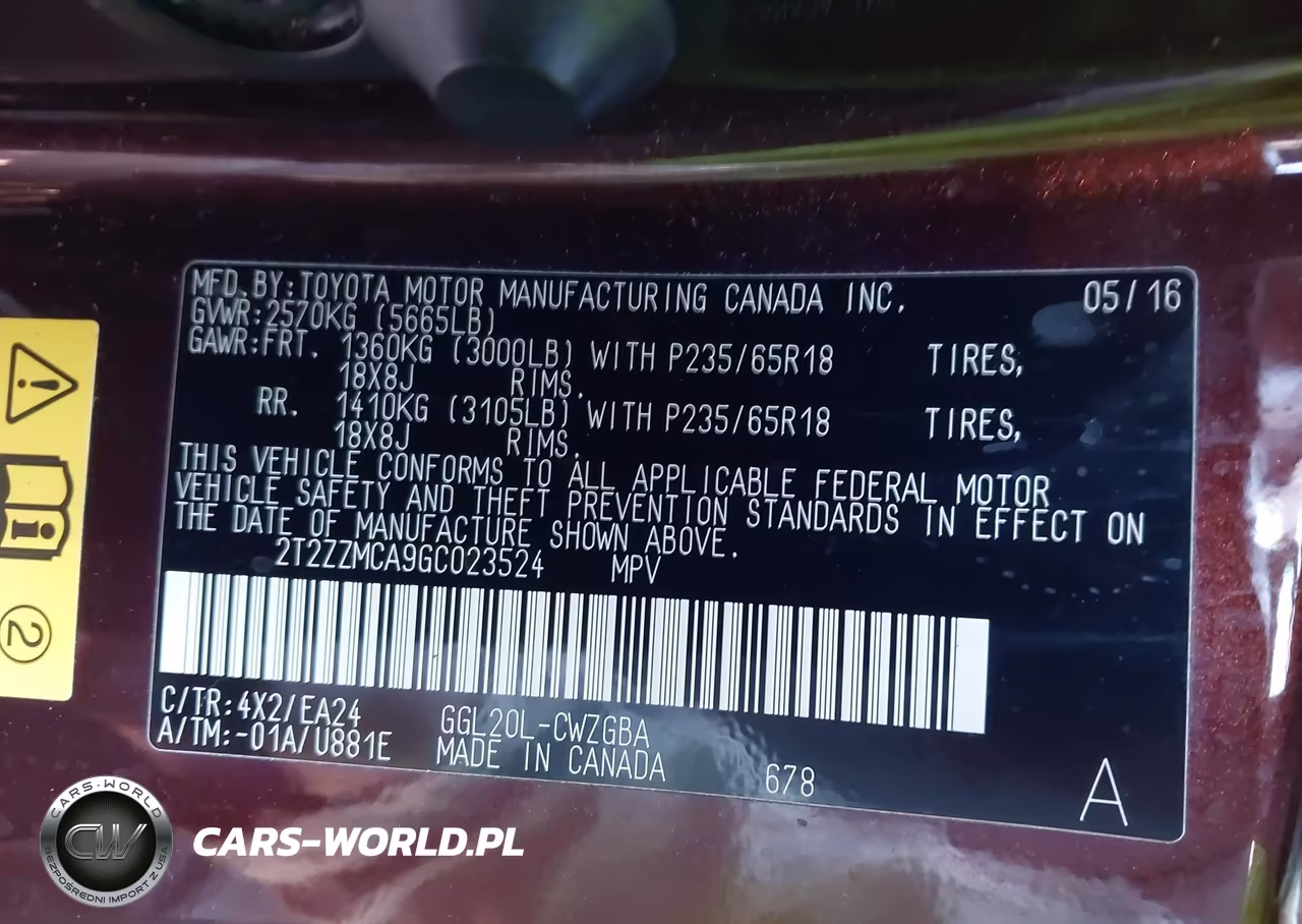 2016 Lexus Rx 350 VIN:2T2ZZMCA9GC023524 - 9