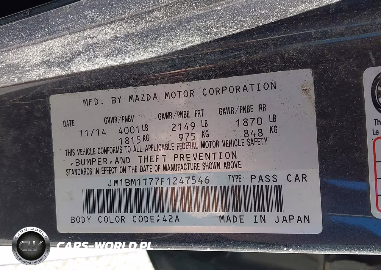 2015 Mazda Mazda3 I Sv VIN:JM1BM1T77F1247546 - 9