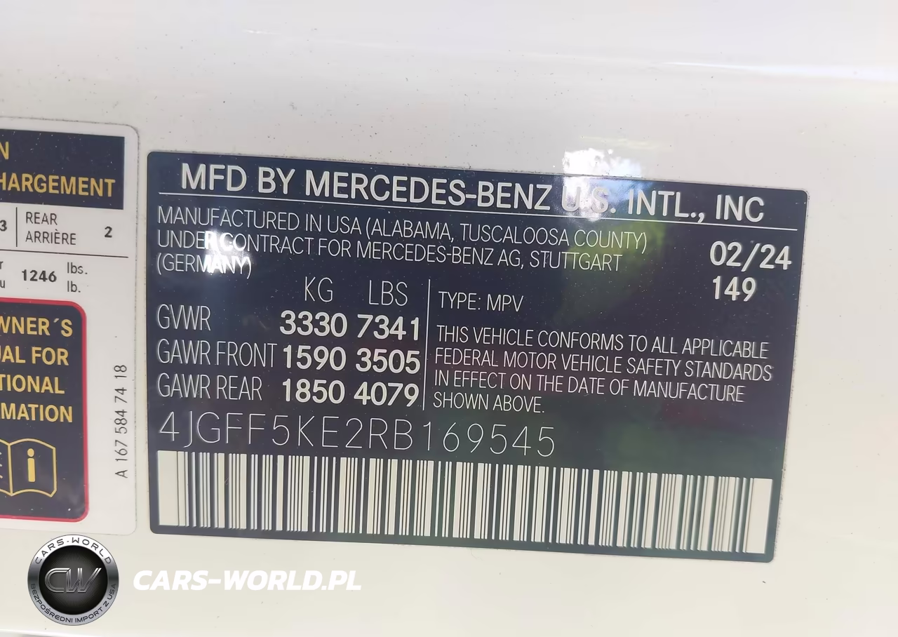 2024 Mercedes-Benz Gls 450 4Matic VIN:4JGFF5KE2RB169545 - 9
