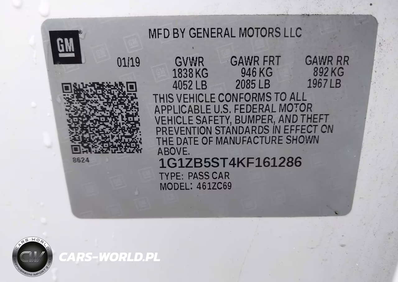 2019 Chevrolet Malibu 1Ls VIN:1G1ZB5ST4KF161286 - 9