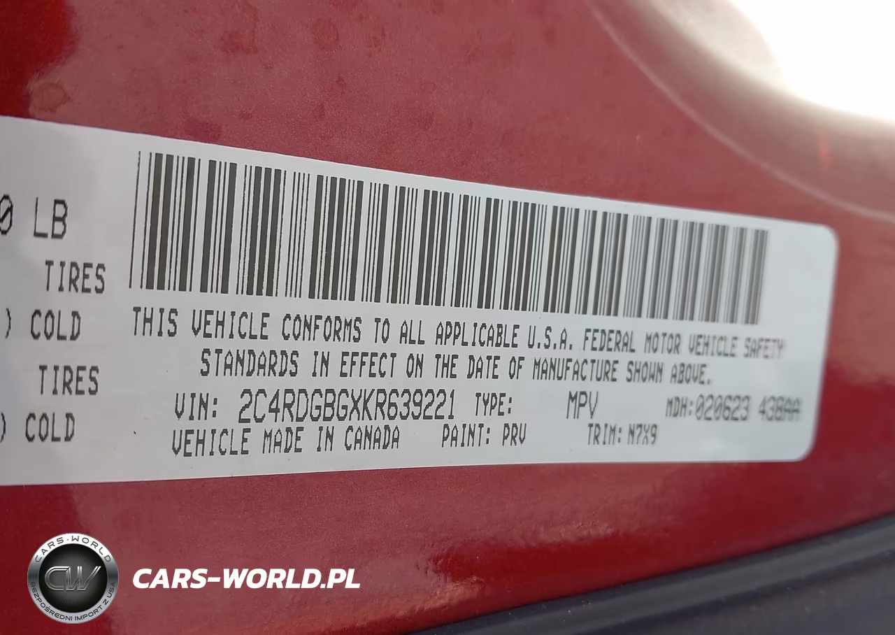 2019 Dodge Grand Caravan Se Plus VIN:2C4RDGBGXKR639221 - 9