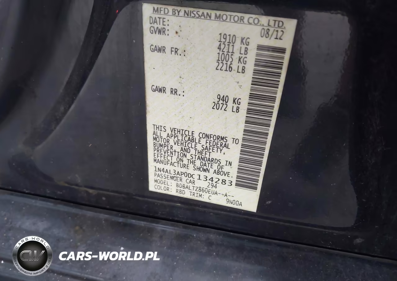 2013 Nissan Altima 2.5 Sv VIN:1N4AL3AP0DC134283 - 9