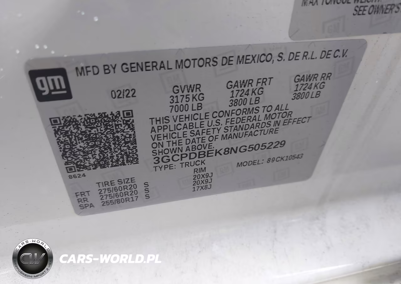 2022 Chevrolet Silverado 1500 4Wd Short Bed Custom VIN:3GCPDBEK8NG505229 - 9