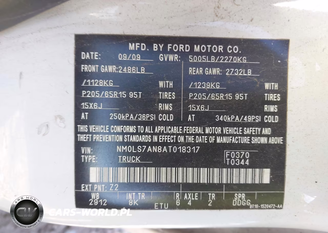 2010 Ford Transit Connect Xl VIN:NM0LS7AN8AT018317 - 9
