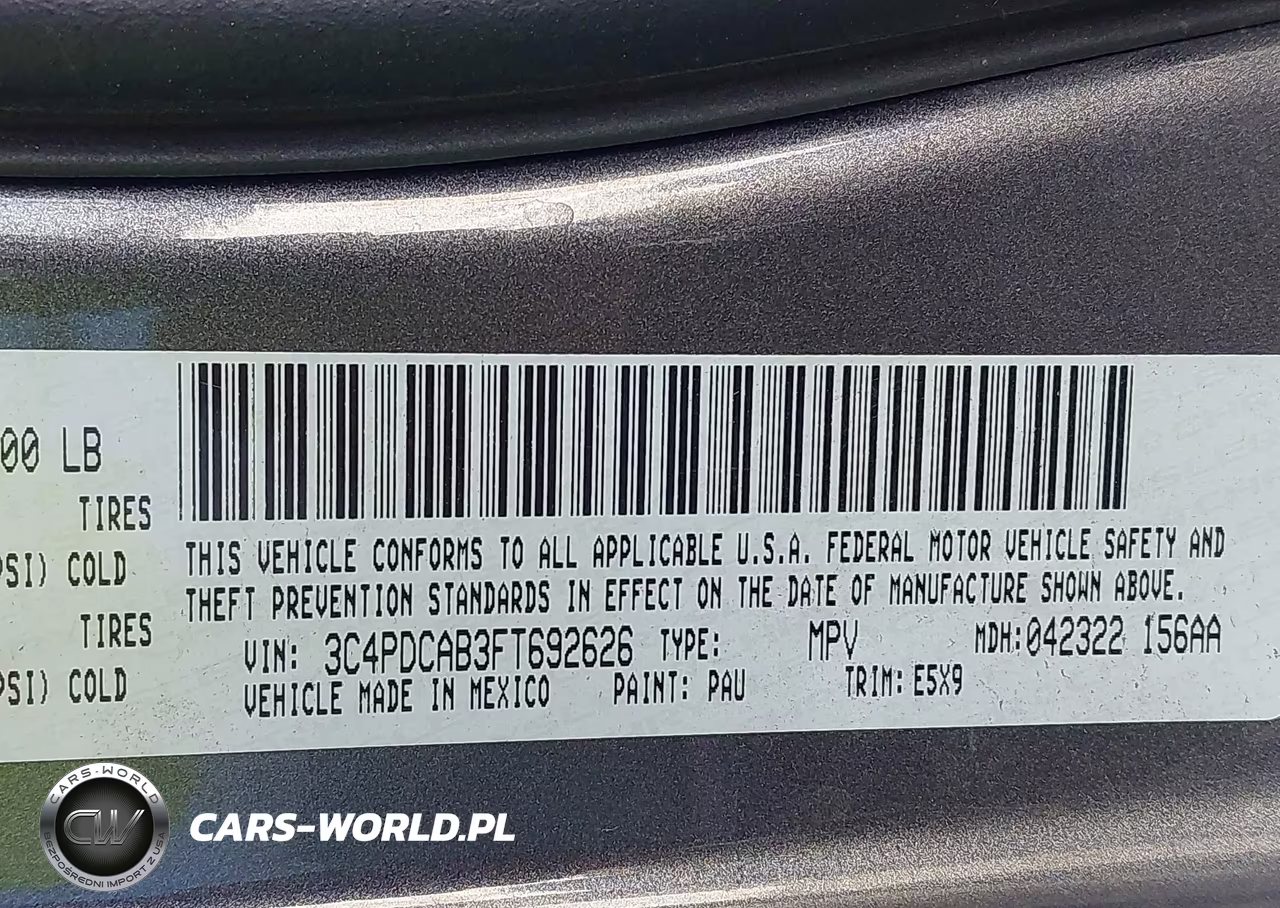 2015 Dodge Journey American Value Pkg VIN:3C4PDCAB3FT692626 - 9