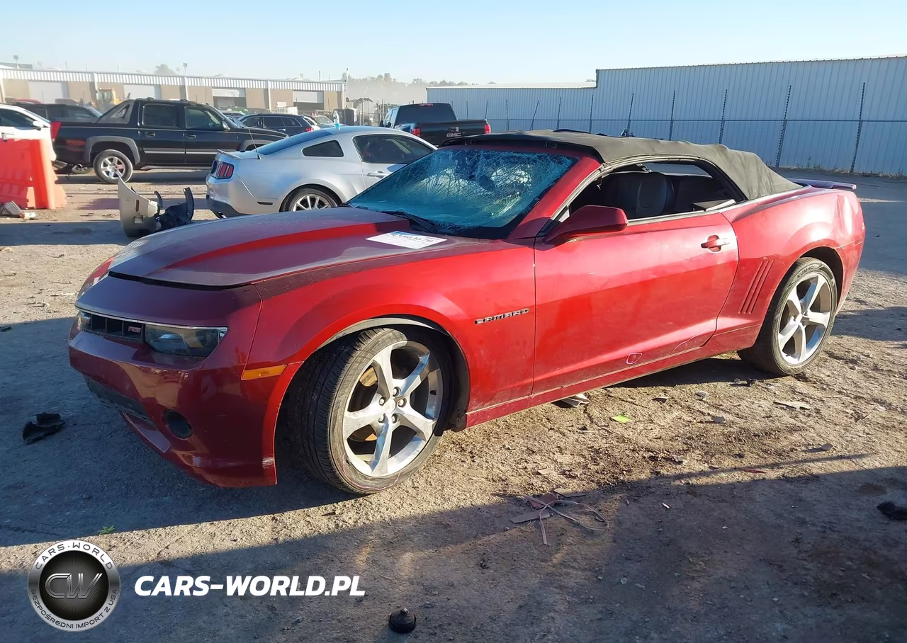 2015 Chevrolet Camaro 2Lt VIN:2G1FF3D31F9295132 - 2
