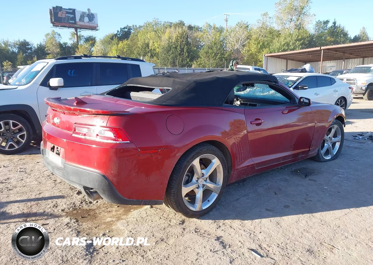 2015 Chevrolet Camaro 2Lt VIN:2G1FF3D31F9295132 - 4