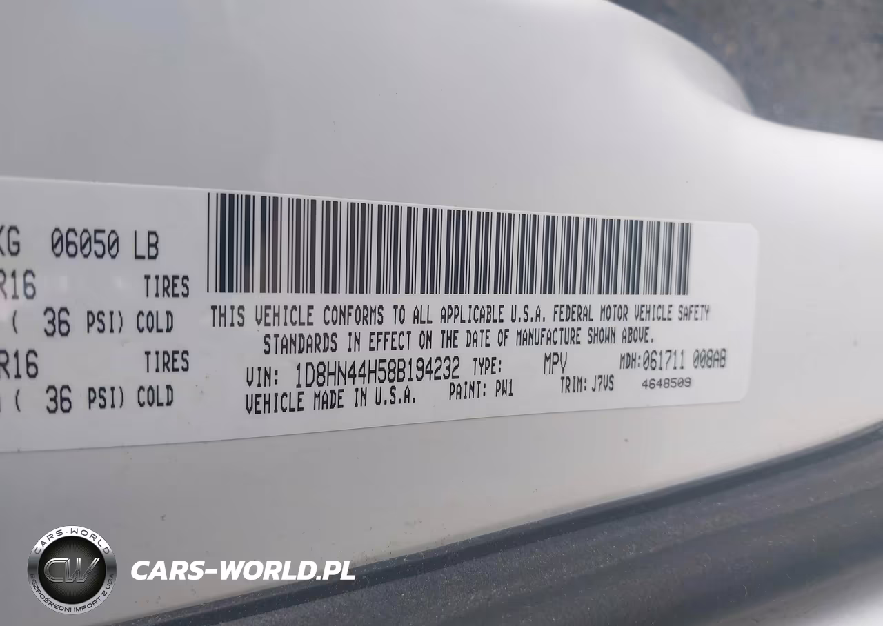 2008 Dodge Grand Caravan Se VIN:1D8HN44H58B194232 - 9