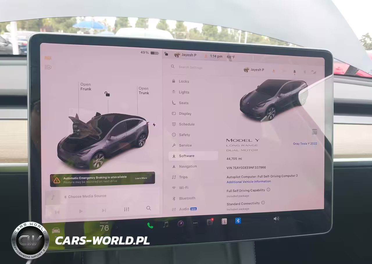 2022 Tesla Model Y Long Range Dual Motor All-Wheel Drive VIN:7SAYGDEE9NF337966 - 19