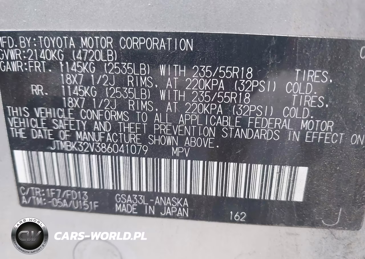 2008 Toyota Rav4 Sport V6 VIN:JTMBK32V386041079 - 9