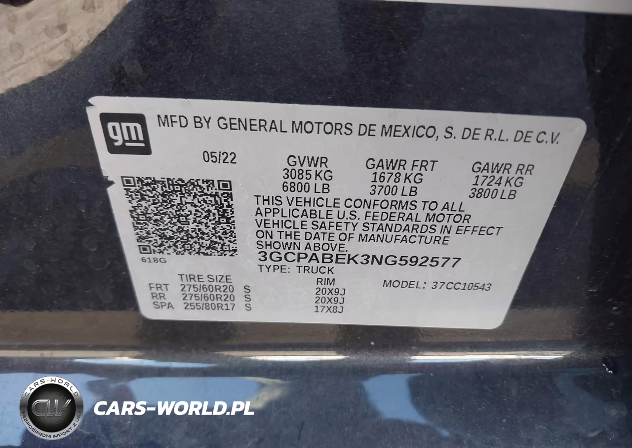 2022 Chevrolet Silverado 1500 2Wd Short Bed Custom VIN:3GCPABEK3NG592577 - 9