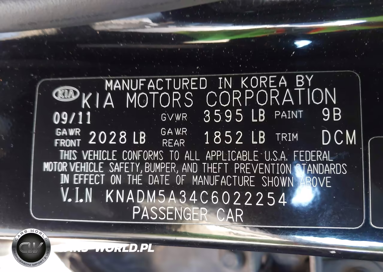 2012 Kia Rio5 Lx VIN:KNADM5A34C6022254 - 9
