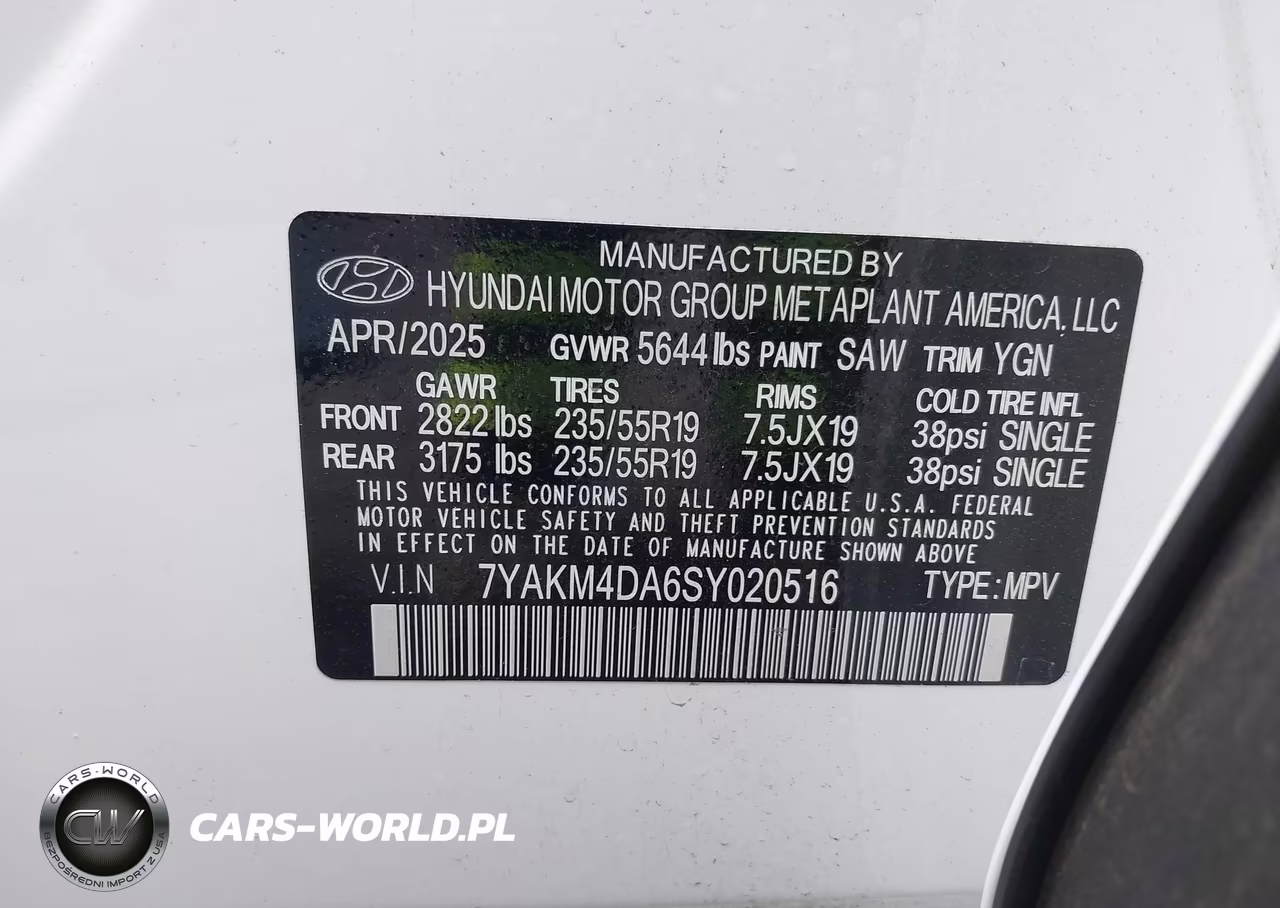2025 Hyundai Ioniq 5 Se VIN:7YAKM4DA6SY020516 - 9