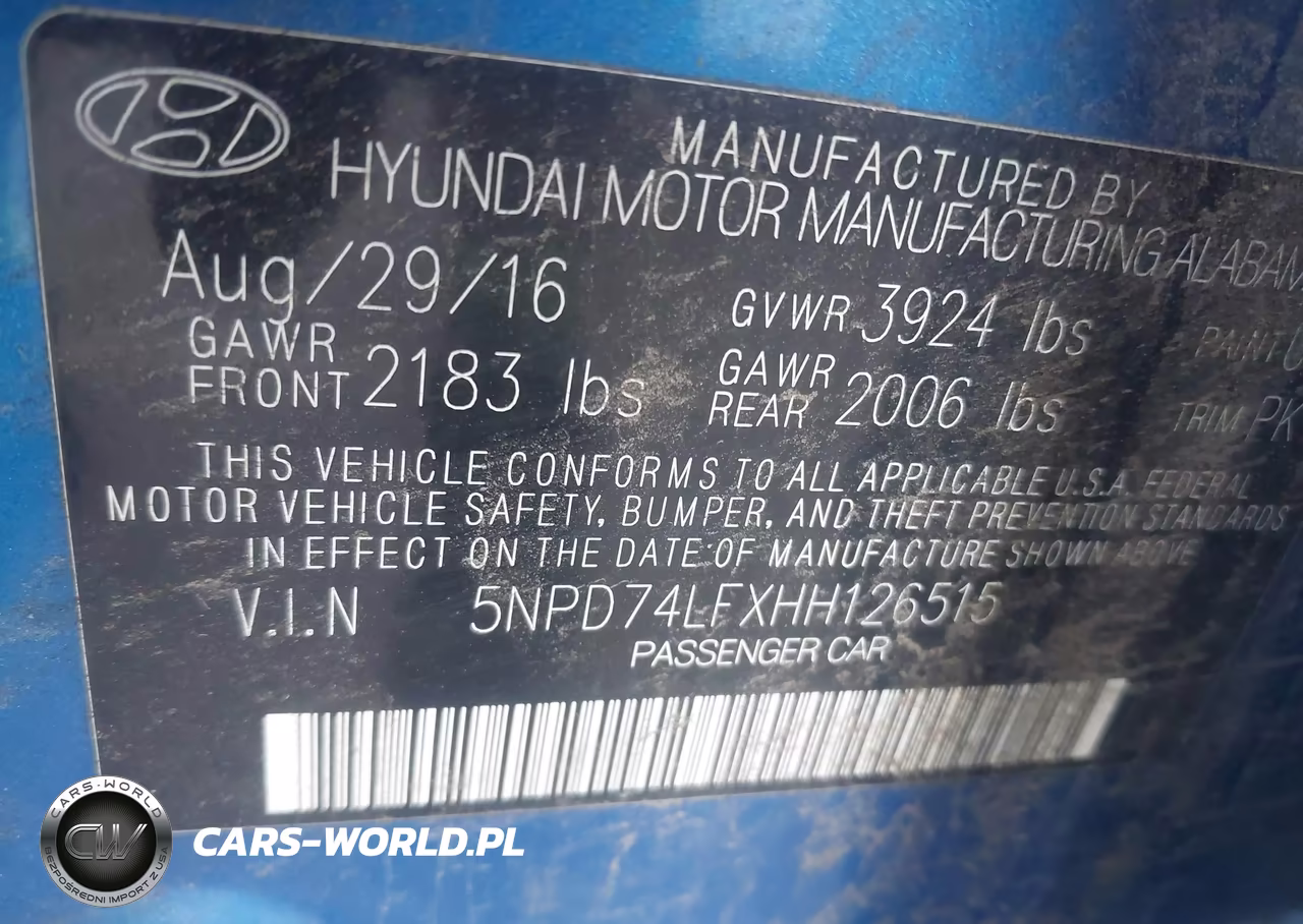 2017 Hyundai Elantra Se VIN:5NPD74LFXHH126515 - 9