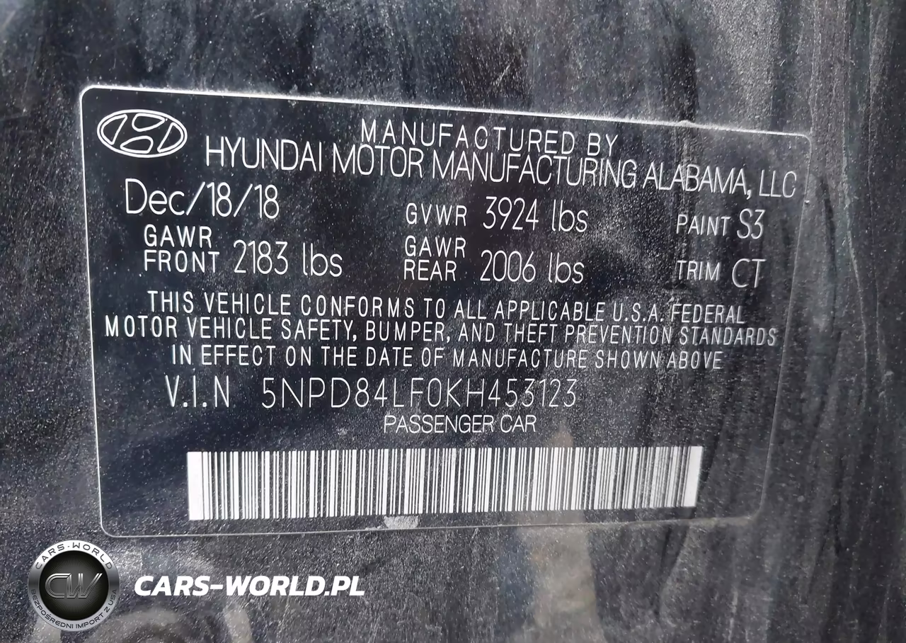 2019 Hyundai Elantra Sel VIN:5NPD84LF0KH453123 - 9