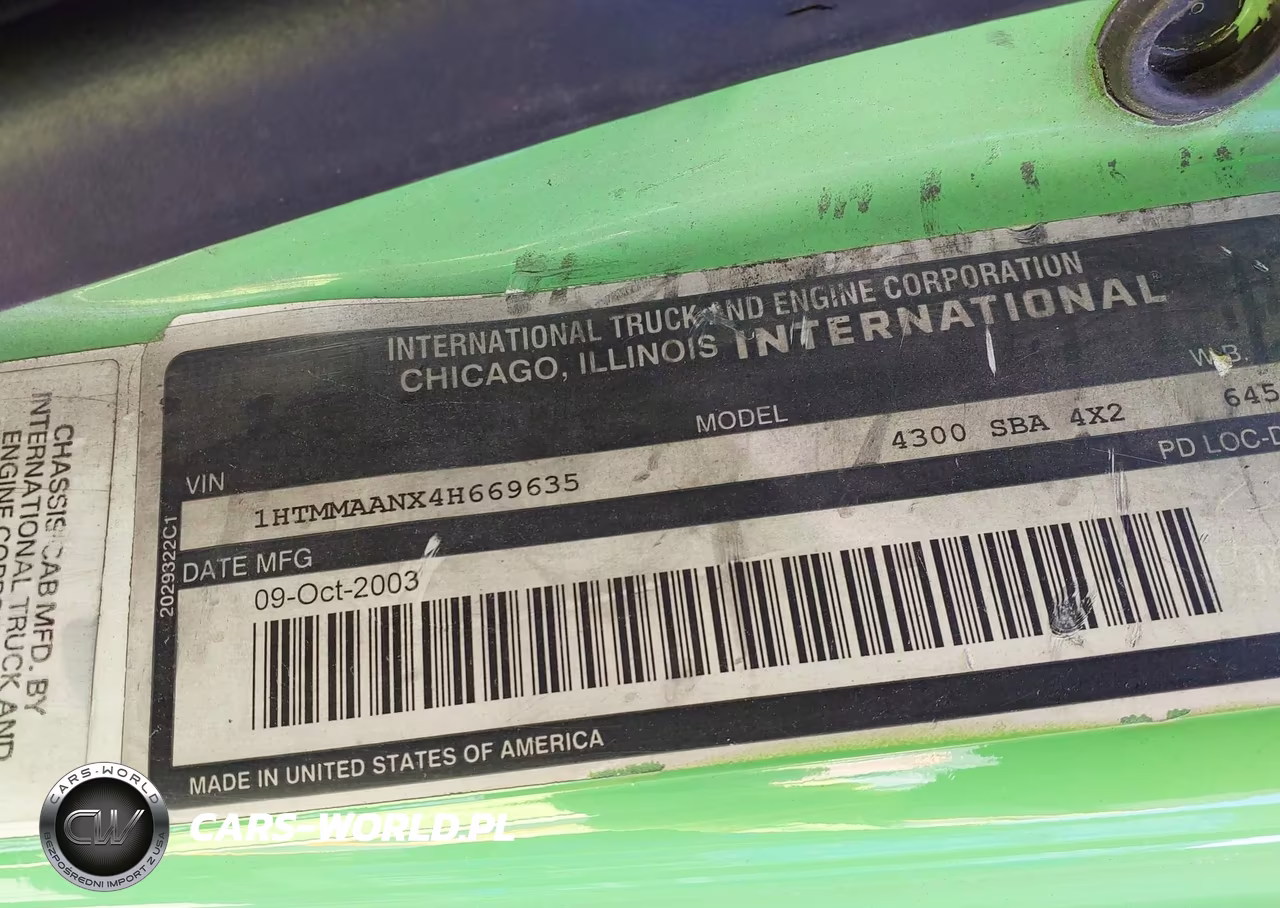 2004 International 4000 4300 VIN:1HTMMAANX4H669635 - 8