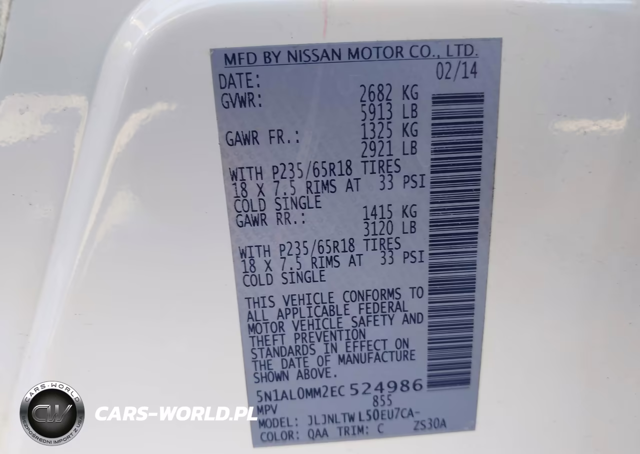 2014 Infiniti Qx60 VIN:5N1AL0MM2EC524986 - 9