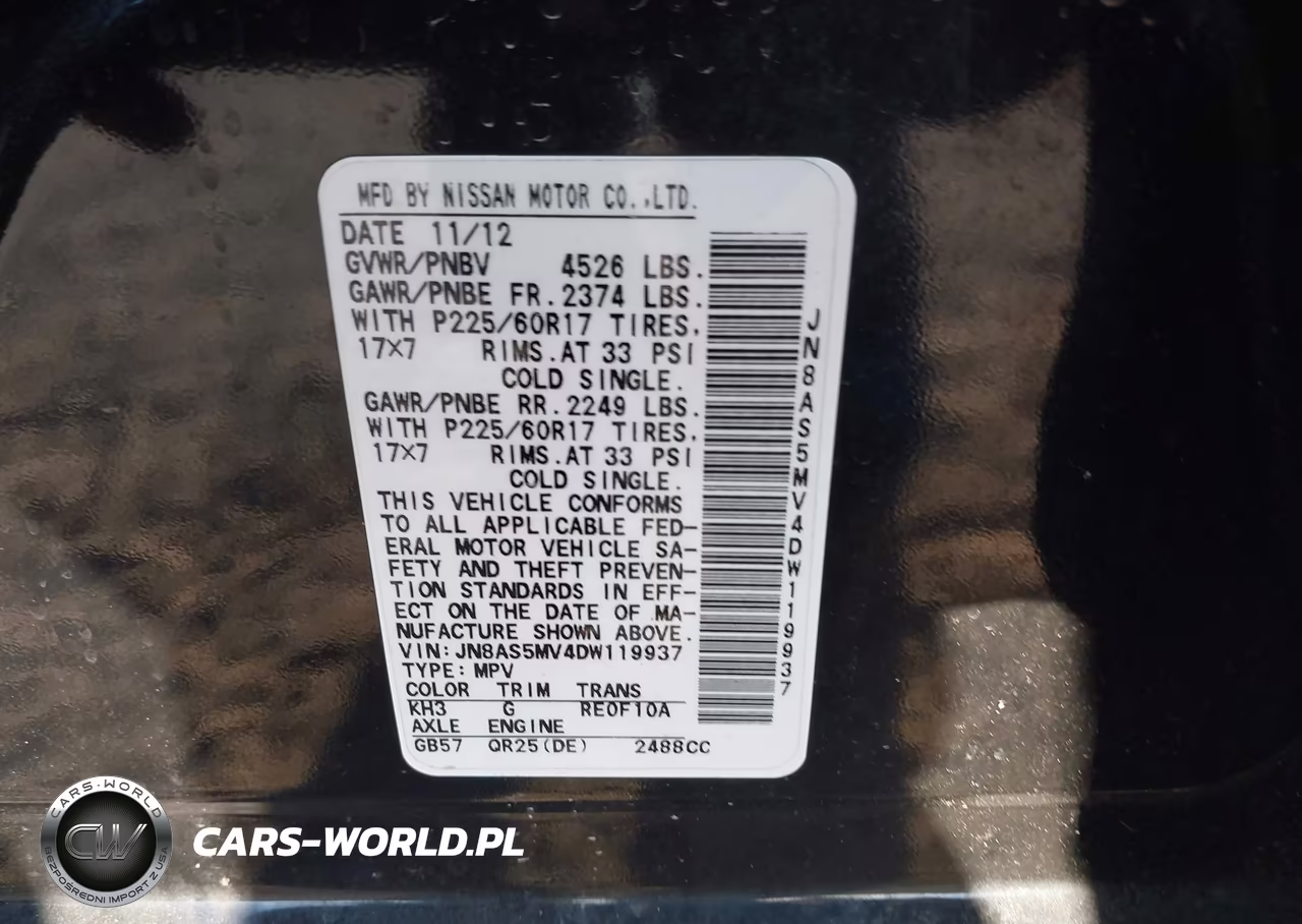 2013 Nissan Rogue Sv VIN:JN8AS5MV4DW119937 - 9