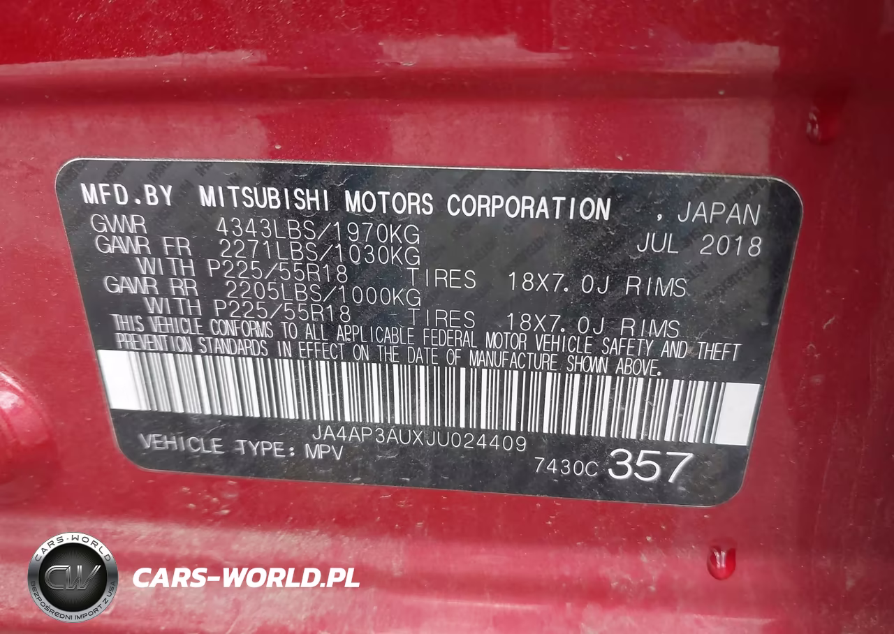 2018 Mitsubishi Outlander Sport 2.0 Es-2.0 Le VIN:JA4AP3AUXJU024409 - 9