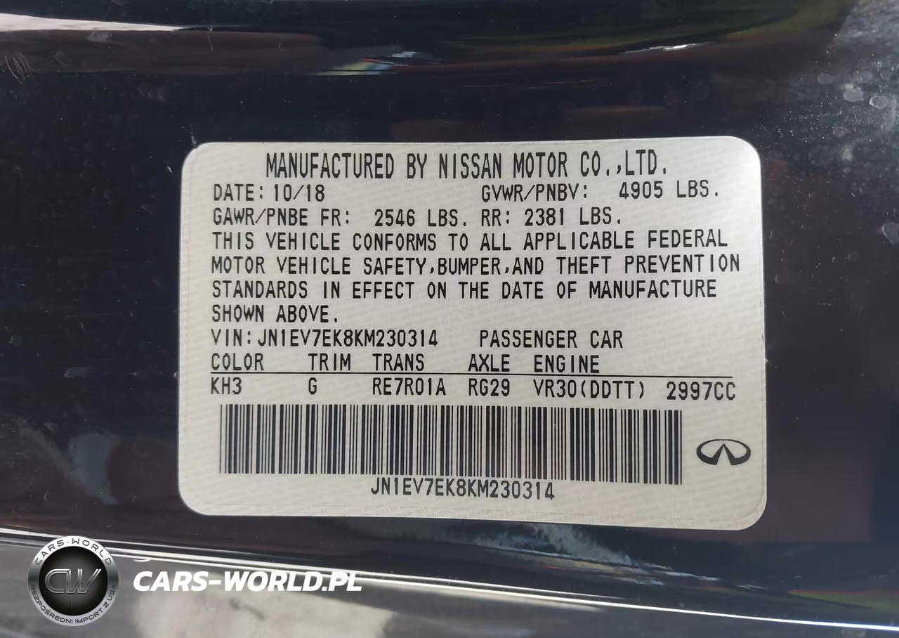 2019 Infiniti Q60 3.0T Luxe VIN:JN1EV7EK8KM230314 - 9