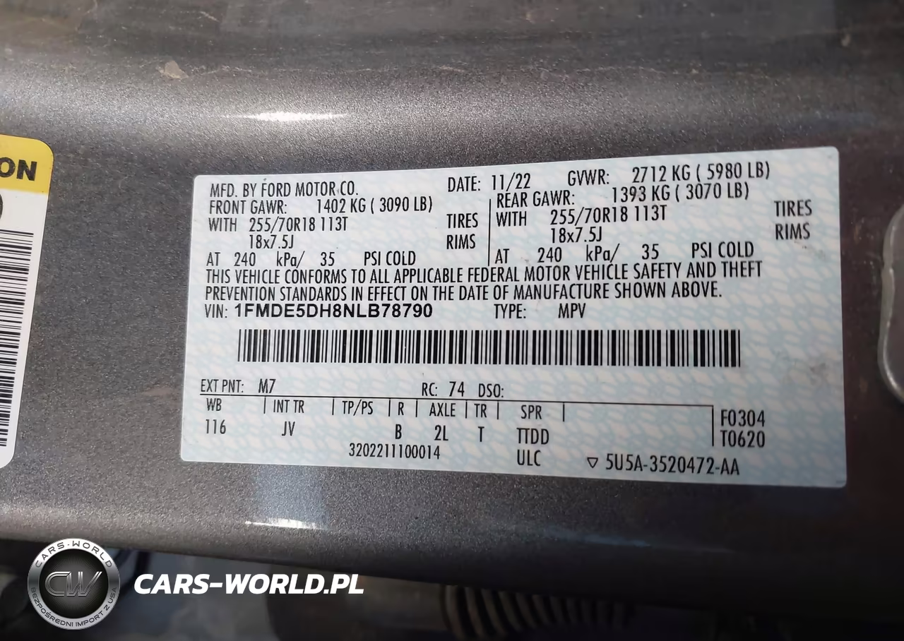 2022 Ford Bronco Outer Banks VIN:1FMDE5DH8NLB78790 - 9