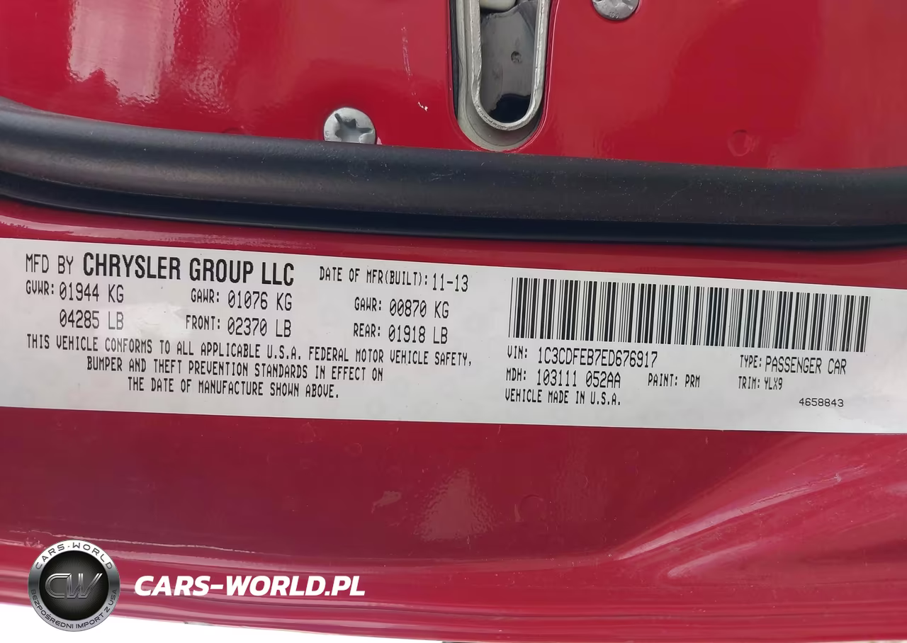 2014 Dodge Dart Gt VIN:1C3CDFEB7ED676917 - 9