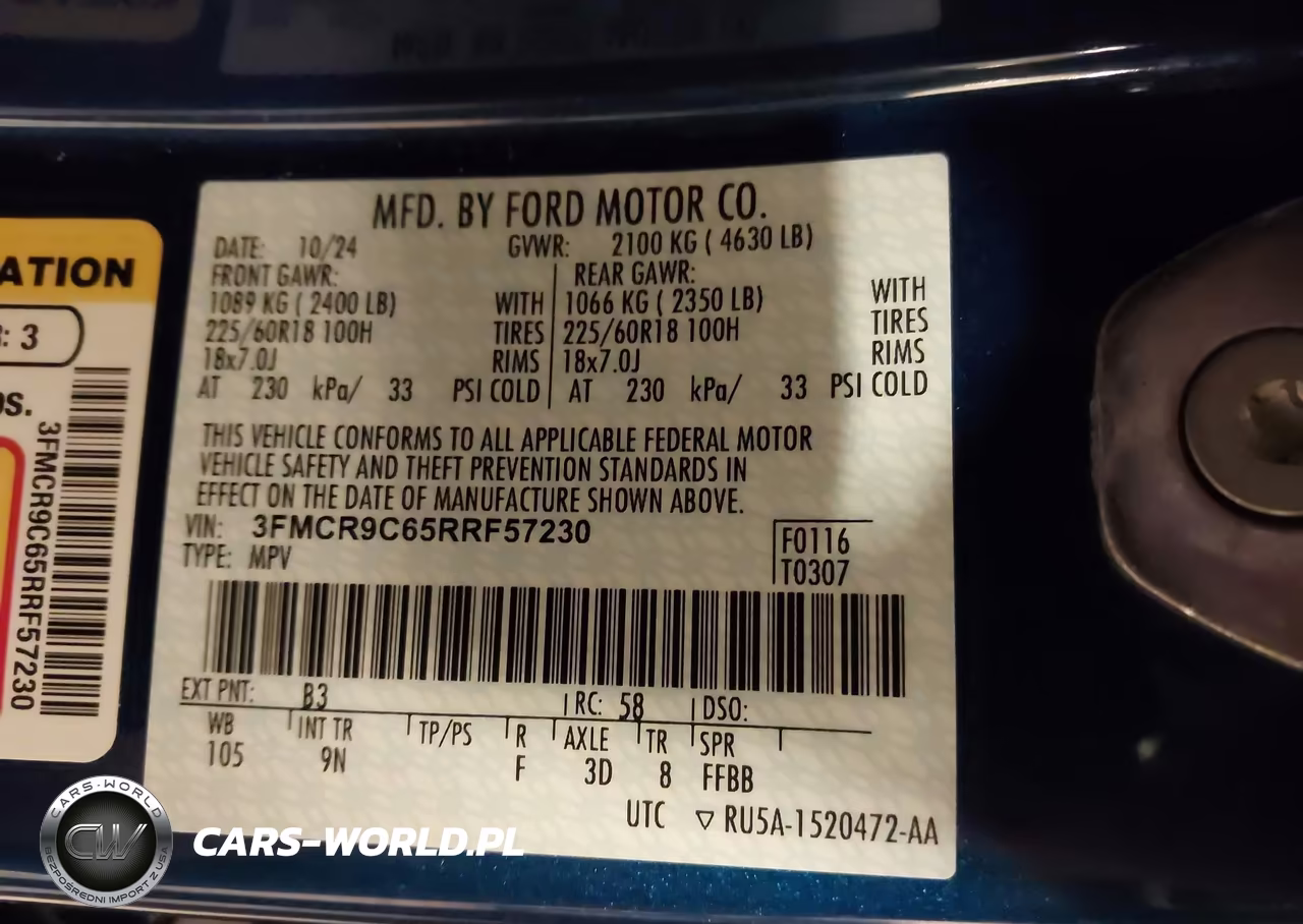 2024 Ford Bronco Sport Outer Banks VIN:3FMCR9C65RRF57230 - 9