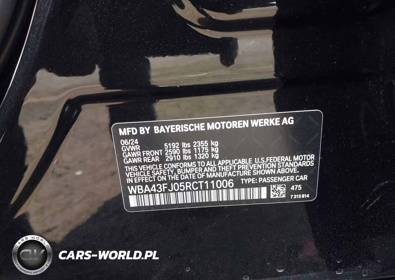2024 BMW 530I VIN:WBA43FJ05RCT11006 - 9