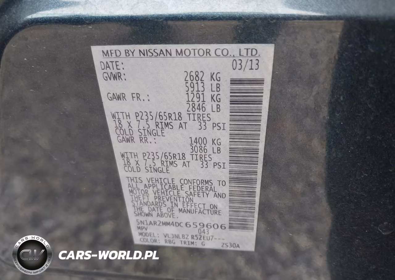 2013 Nissan Pathfinder S VIN:5N1AR2MM4DC659606 - 9