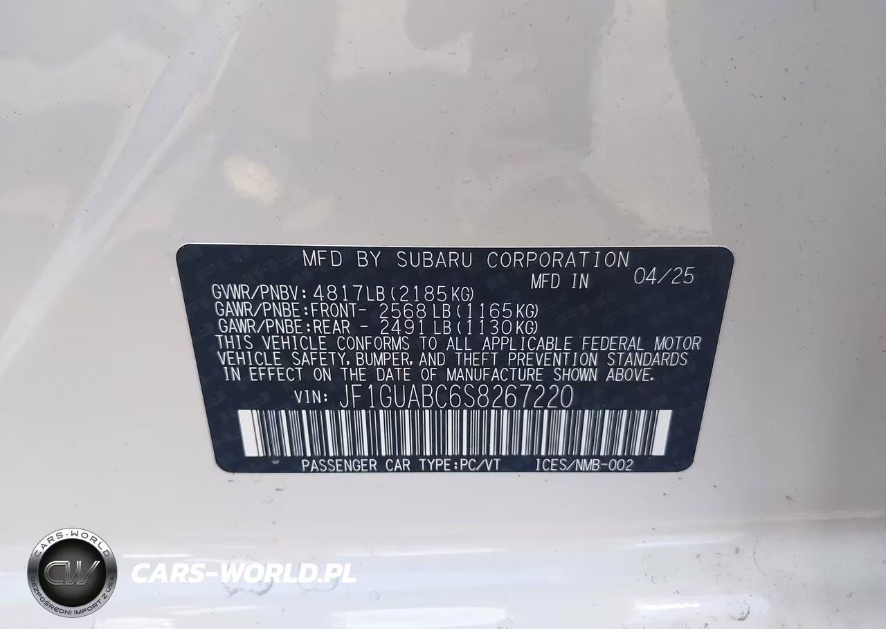 2025 Subaru Impreza Base 5-Door VIN:JF1GUABC6S8267220 - 9
