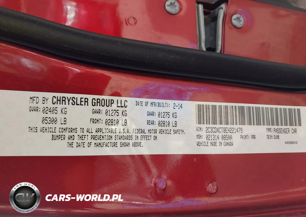 2014 Dodge Charger R-T 100Th Anniversary VIN:2C3CDXCT8EH221479 - 9