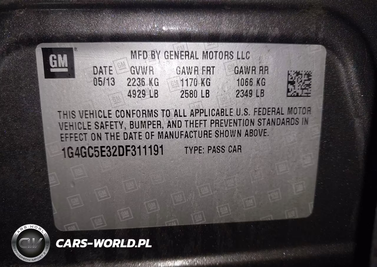 2013 Buick Lacrosse Leather Group VIN:1G4GC5E32DF311191 - 9