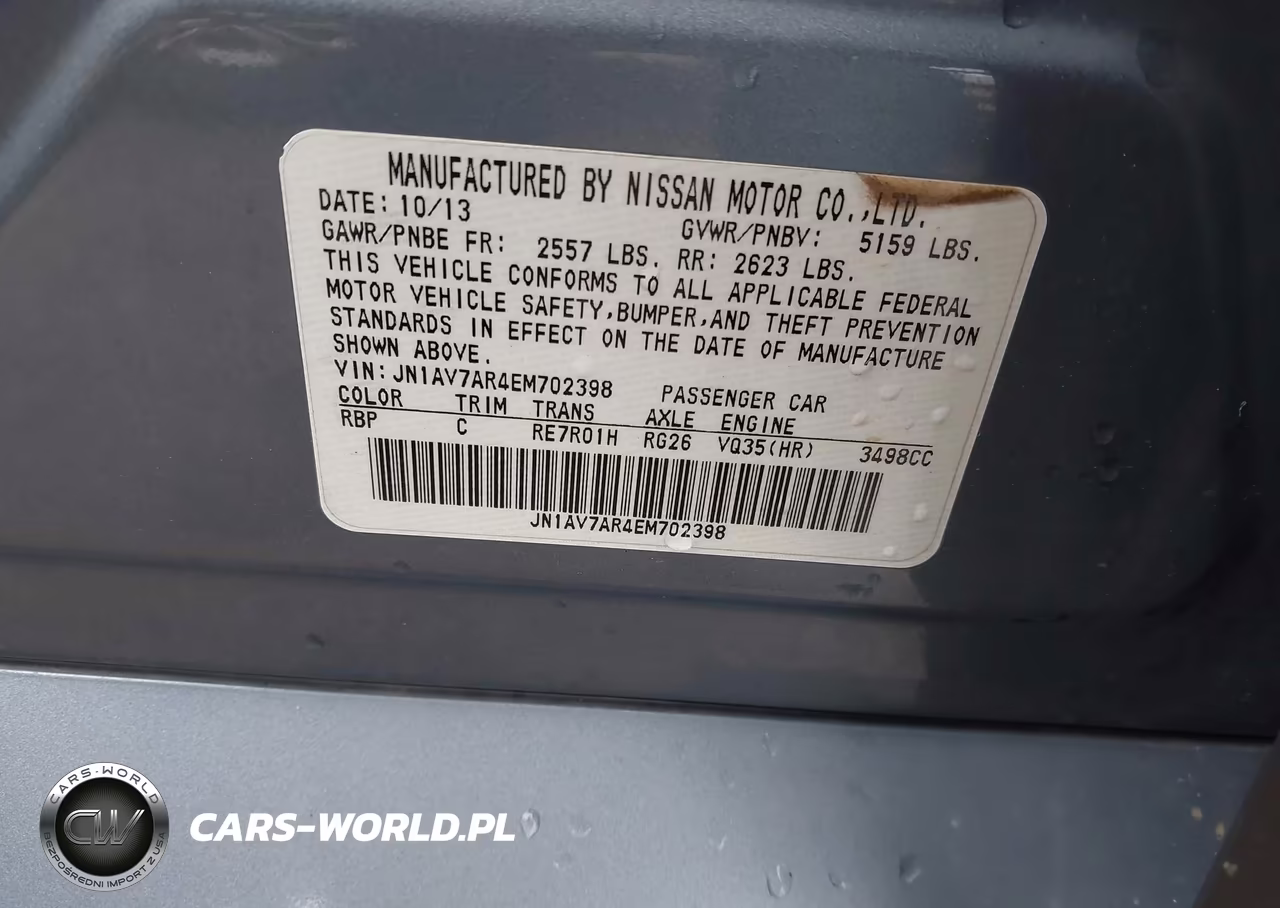 2014 Infiniti Q50 Hybrid Premium VIN:JN1AV7AR4EM702398 - 9
