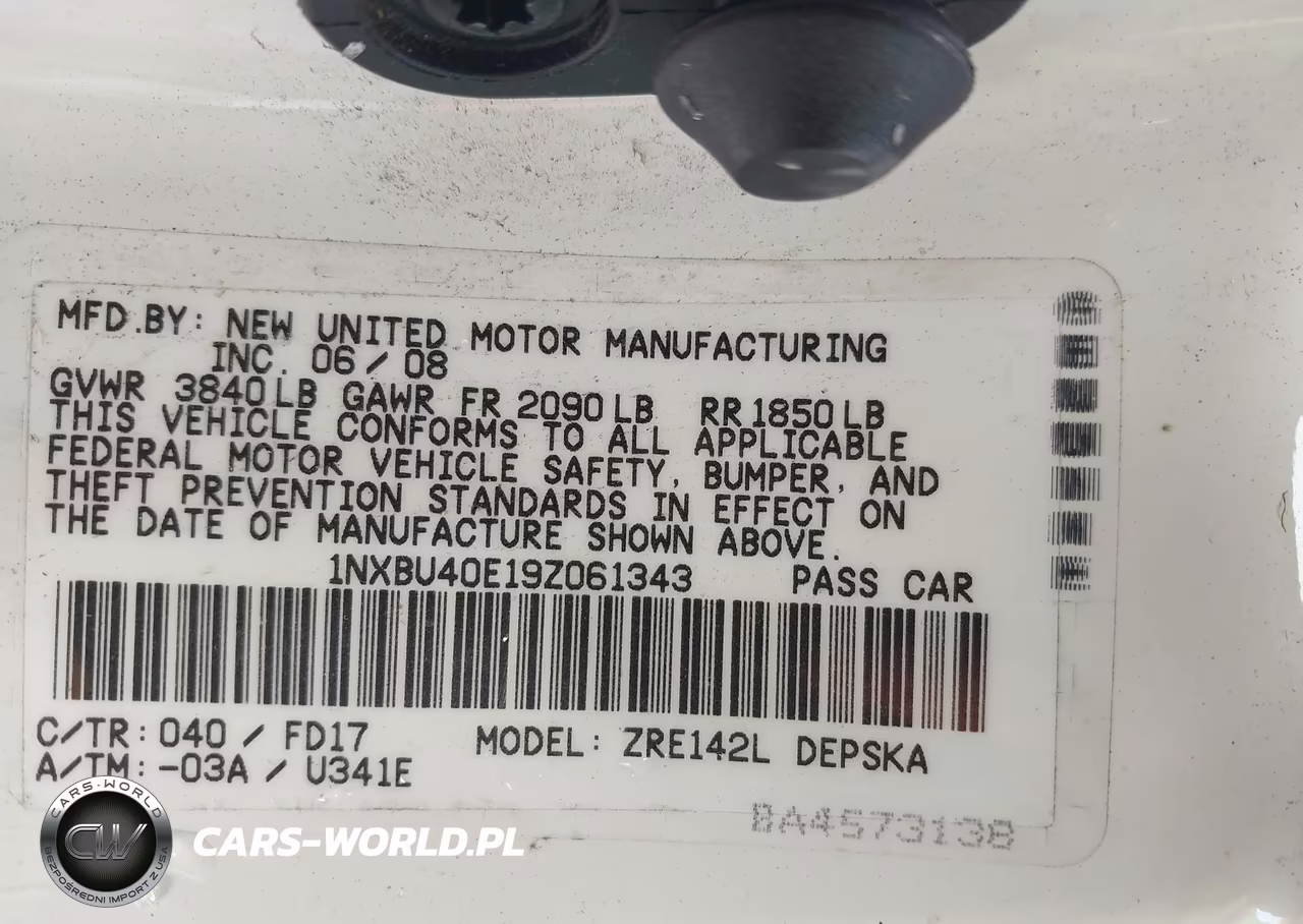 2009 Toyota Corolla S VIN:1NXBU40E19Z061343 - 9