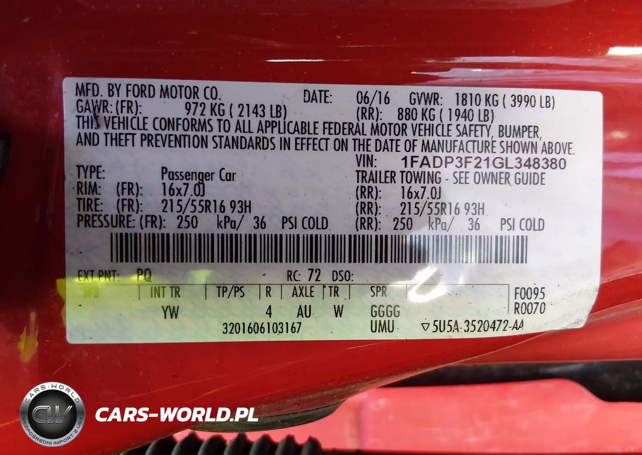 2016 Ford Focus Se VIN:1FADP3F21GL348380 - 9