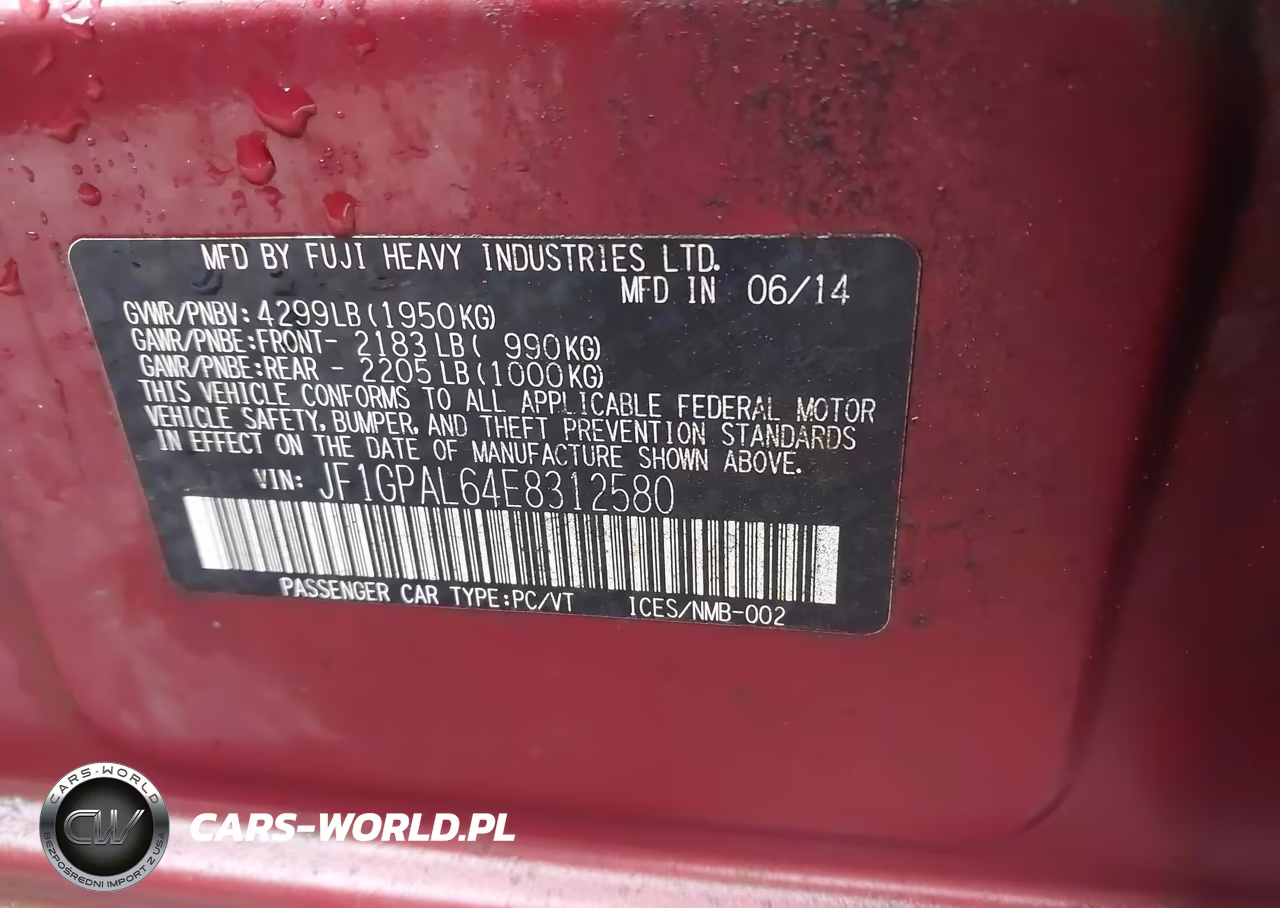 2014 Subaru Impreza 2.0I Sport Premium VIN:JF1GPAL64E8312580 - 9